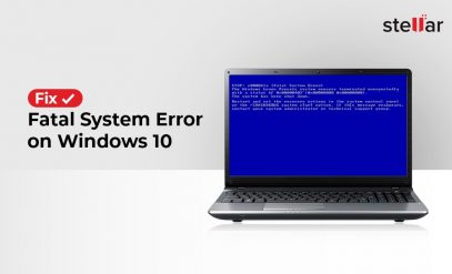 FIX: Fatal System Error on Windows 10