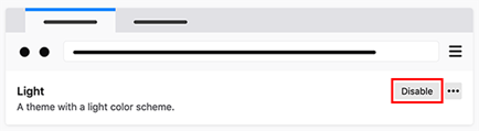 Disable Theme in Firefox