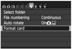 fix EOS firmware error -Format option in EOS 70D