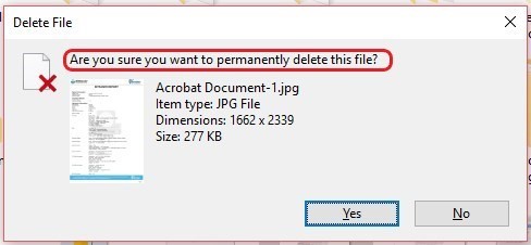 prompt fortunately recoverable