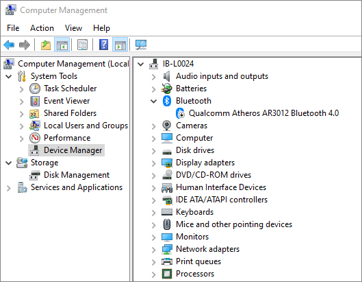 Device Manager in Computer Management
