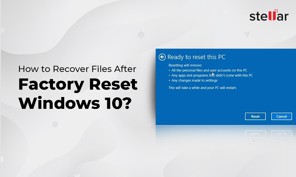 factory reset pc