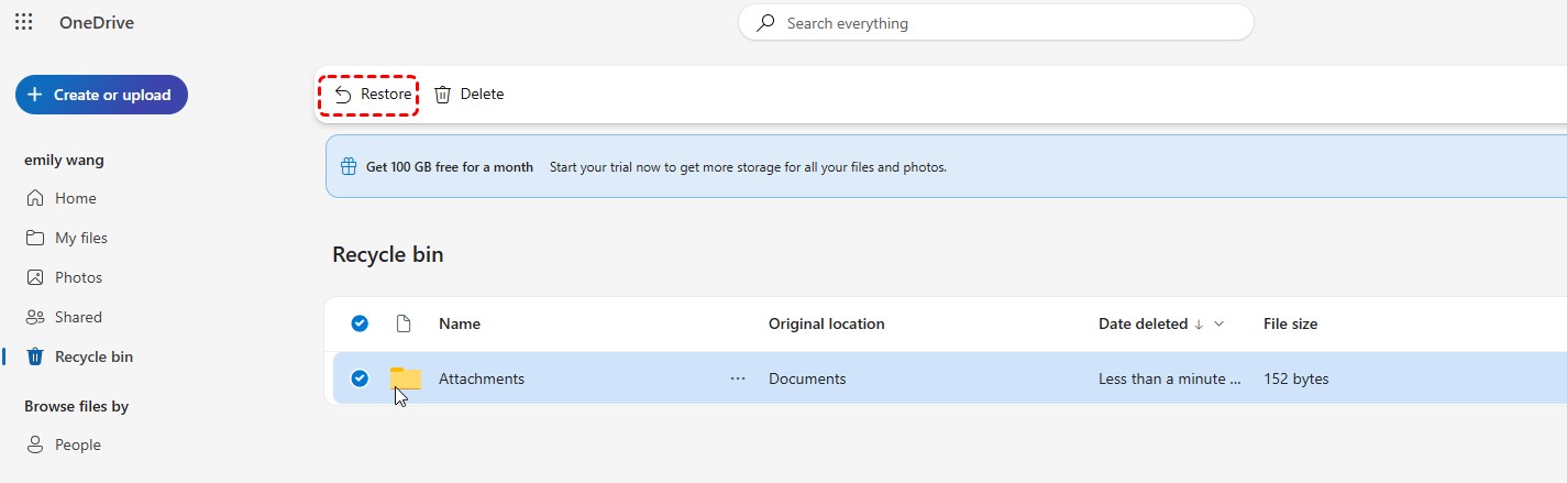Restore Files Using Cloud Backup