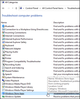 Troubleshoot Windows Store Apps