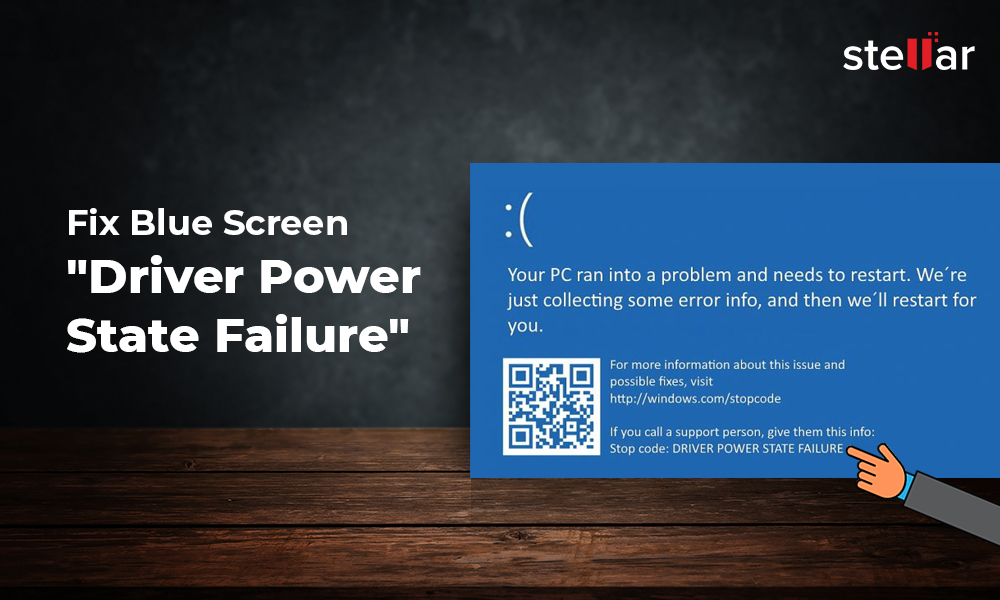 windows blue screen driver power state failure