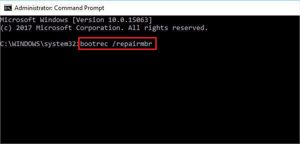 run-bootrec-repairmbr-command