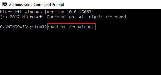 run-bootrec-repairbcd-command
