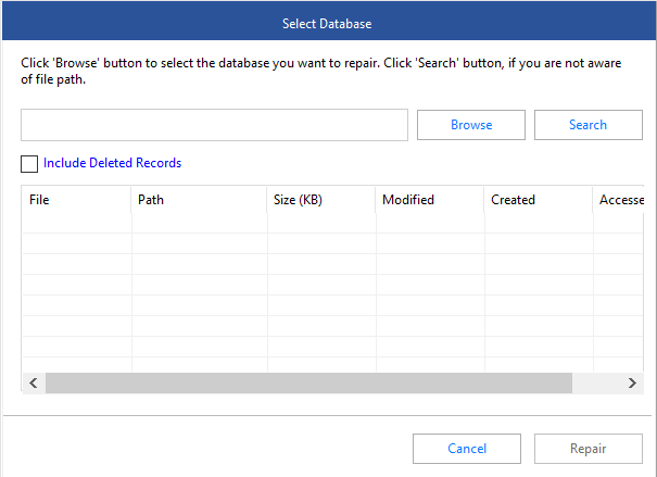 Initial Screen of Stellar Repair for MS SQL