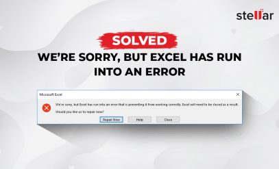 [Solved]We're sorry, but Excel has run into an error