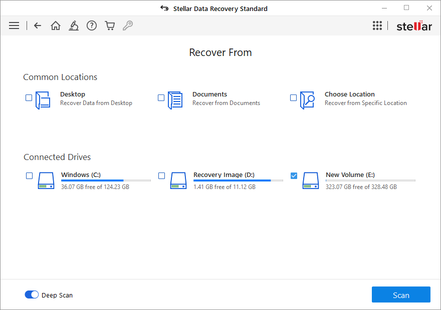 Recover the lost data from