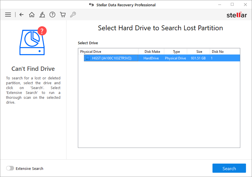 Stellar Data Recovery