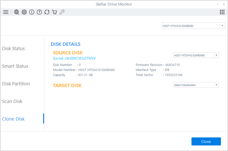 Stellar Drive Monitor