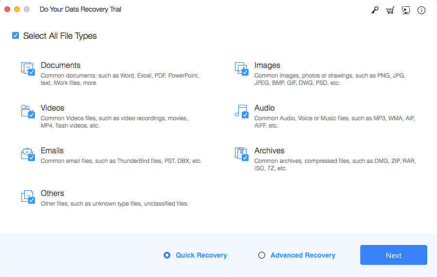 mac data recovery software free trail