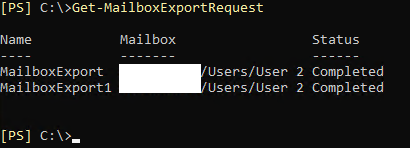 Get-MailboxExportRequest PowerShell cmdlet