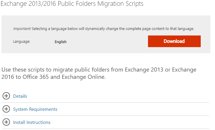 exchange public folder sync