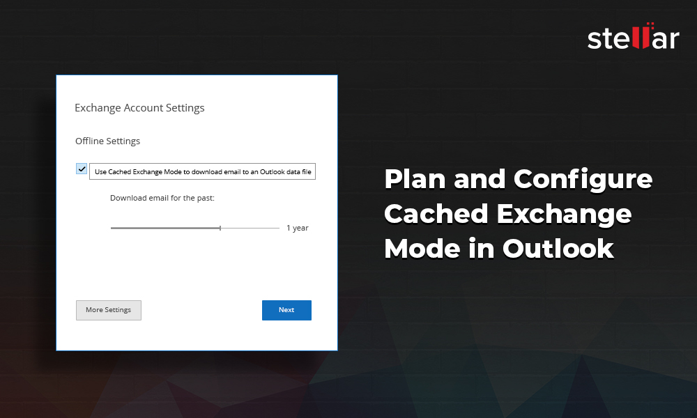 cached exchange mode outlook 2010 rds server