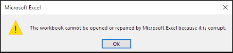 Corruption in Excel File