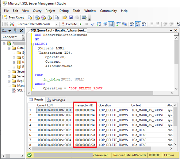 Volcano Frown base How to Recover Deleted Table Records in SQL Server