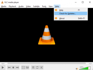 VLC_check for updates