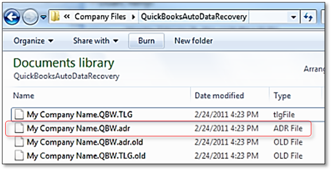 QBW adr files