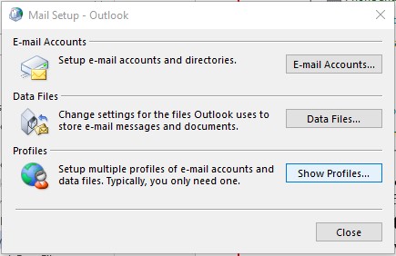 Mail Setup in Outlook