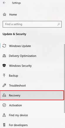 system recover windows