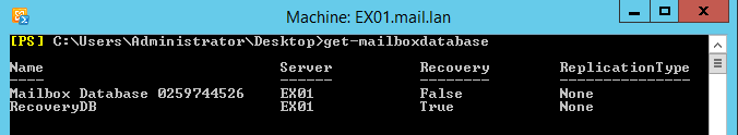 Get-MailboxDatabase