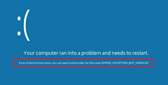 Blue Screen Error