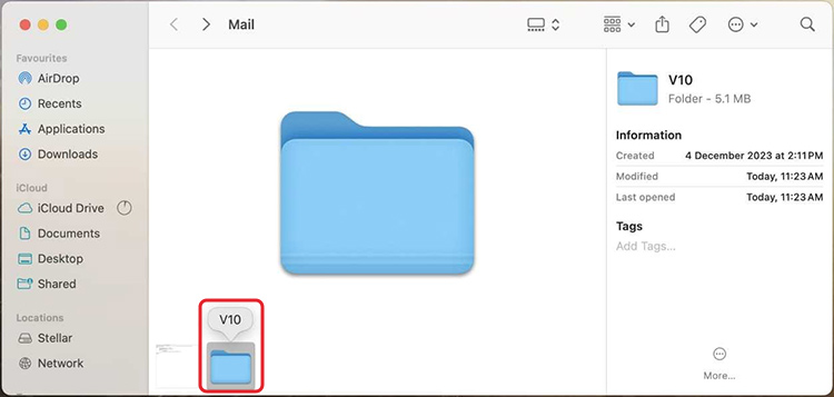 double-click on the V10 folder to open it