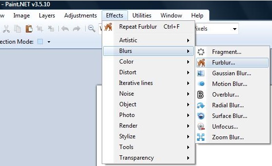 Gaussian Blur option in Paint.NET