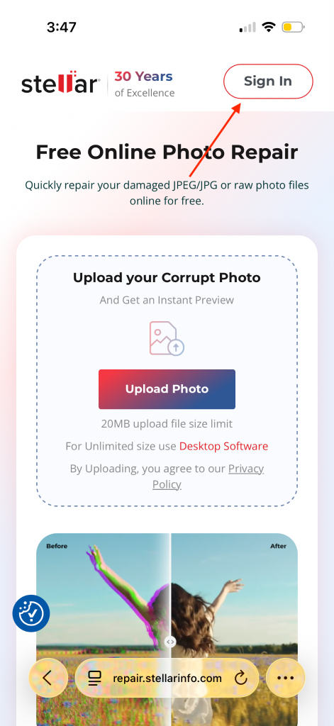 sign in using your email ID