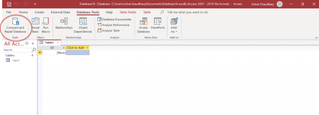 Damaged Access database files