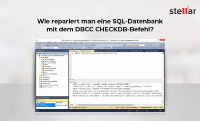 Wie repariert man eine SQL-Datenbank mit dem DBCC CHECKDB-Befehl?