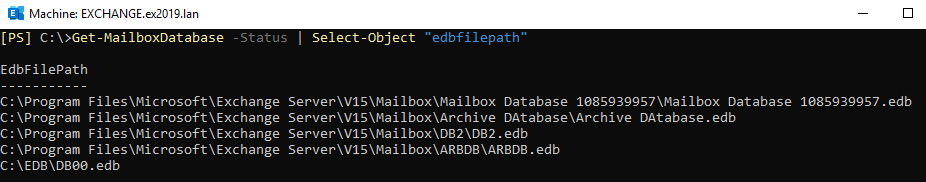 Get MailboxDatabase