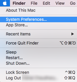 Préférences du système Mac