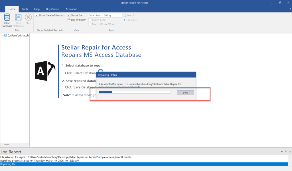 Repairing in process