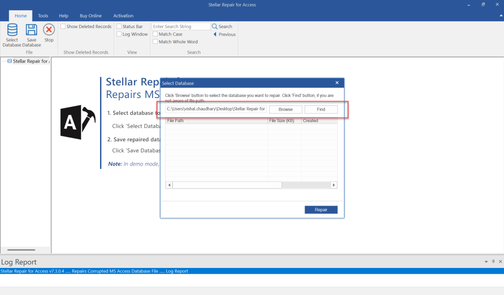 Stellar Repair for Access software