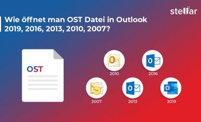 Wie öffnet man OST Datei in Outlook 2019, 2016, 2013, 2010, 2007?