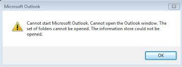 Cannot Start Outlook