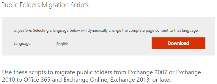 public folder migration scripts