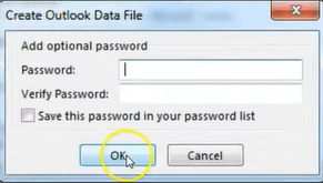 Click OK Without Entering the Password