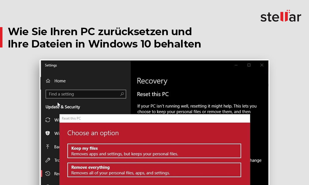 Wie Sie Ihren PC zurücksetzen und Ihre Dateien in Windows 10 behalten