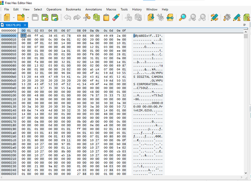 Use Hex Editor to Repair Corrupted Photos