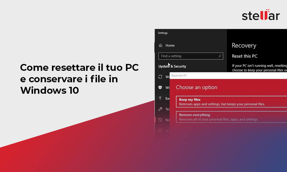 Come resettare il tuo PC e conservare i file in Windows 10
