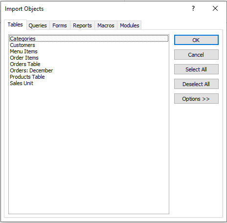 Import Object
