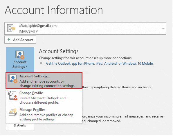 Account Settings