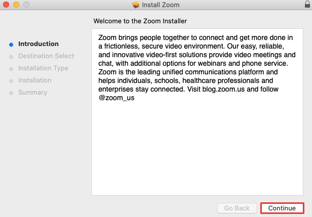 Install Zoom on Mac