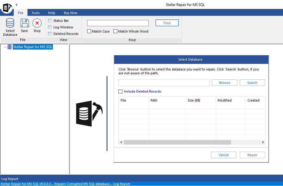 Select SQL Database File