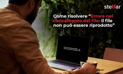 Errore nel caricamento del file il file non può essere riprodotto