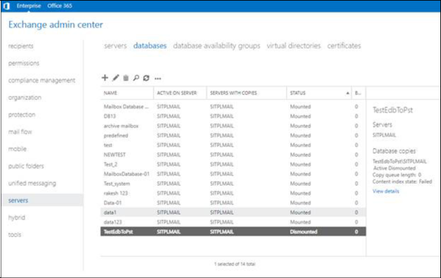 Exchange Admin Center